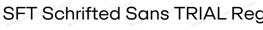SFT Schrifted Sans TRIAL Regular Co字体转换